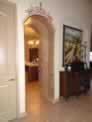 Beautiful Decorated Arch with Stripes and Scrolling